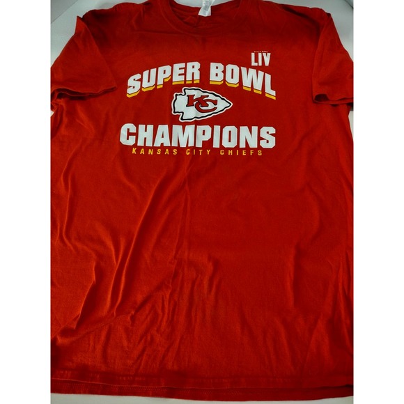 SUPER BOWL LIV Champions Kansas City T-Shirt Size XL Gildan - Picture 1 of 5
